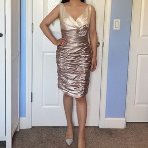 Cachet cocktail dress white and champion  US size 4